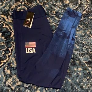 Adidas USA Volleyball Performance Tights NWT